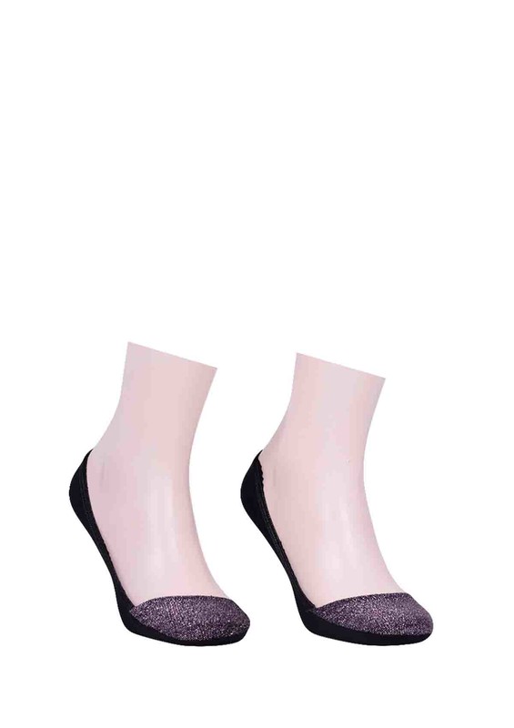 SAHAB - Sahab Patterned No Show Socks 638 | Purple