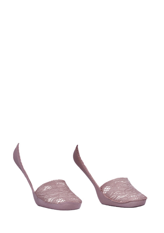 SAHAB - Sahab Laced No Show Socks 5510 | Mink