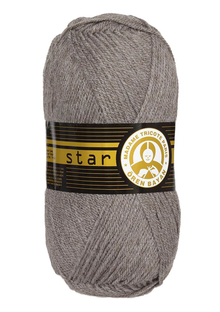 Пряжа Ören Bayan Star/Серо-коричневый 014