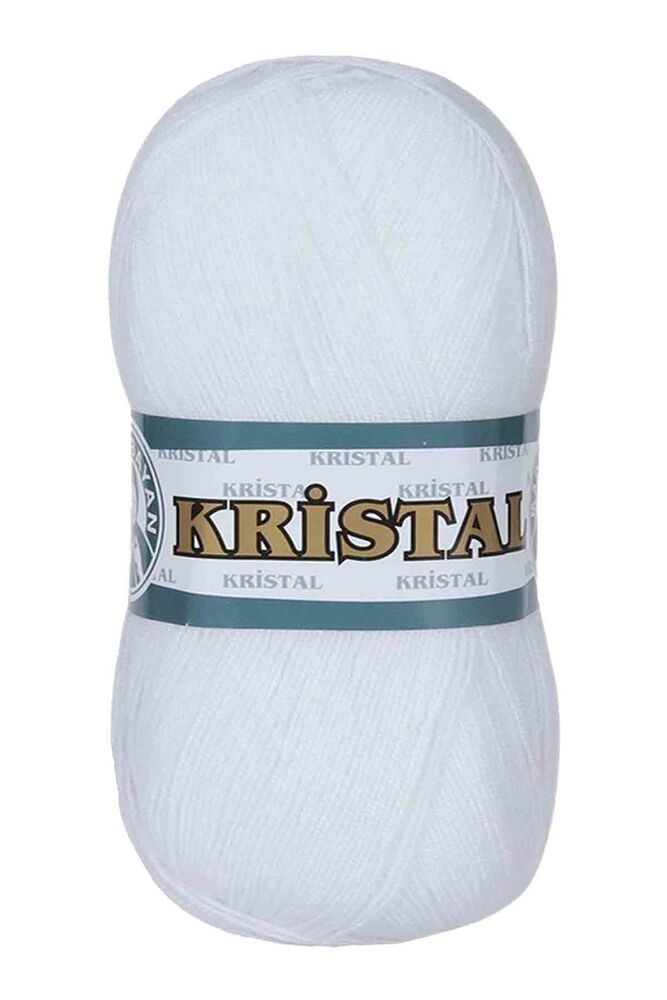 Ören Bayan Kristal El Örgü İpi Beyaz 000