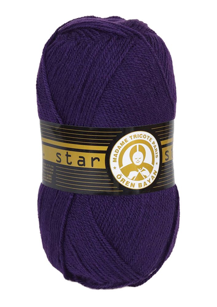 Ören Bayan Star El Örgü İpi Koyu Mor 060