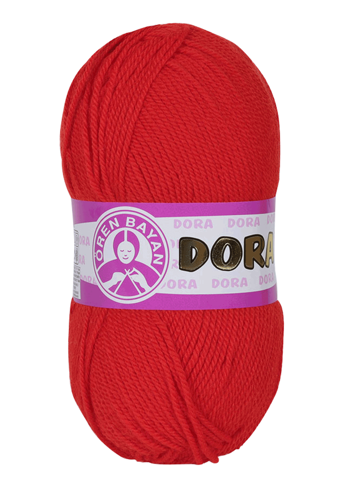 Ören Bayan Dora El Örgü İpi Kırmızı 032