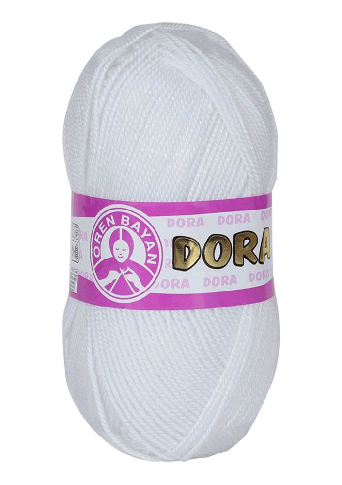 Ören Bayan Dora El Örgü İpi Beyaz 000