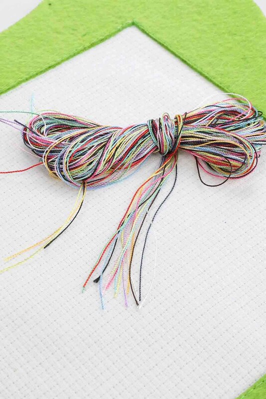 Keçe Etamin Çalışması Seti Köpek | Fıstık Yeşili - Thumbnail