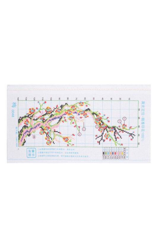 Çiçek Baskılı Goblen Seti 0048 20x40 - Thumbnail