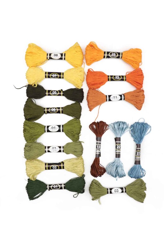 Ayçiçeği Baskılı Goblen Seti 0684 92x66 - Thumbnail