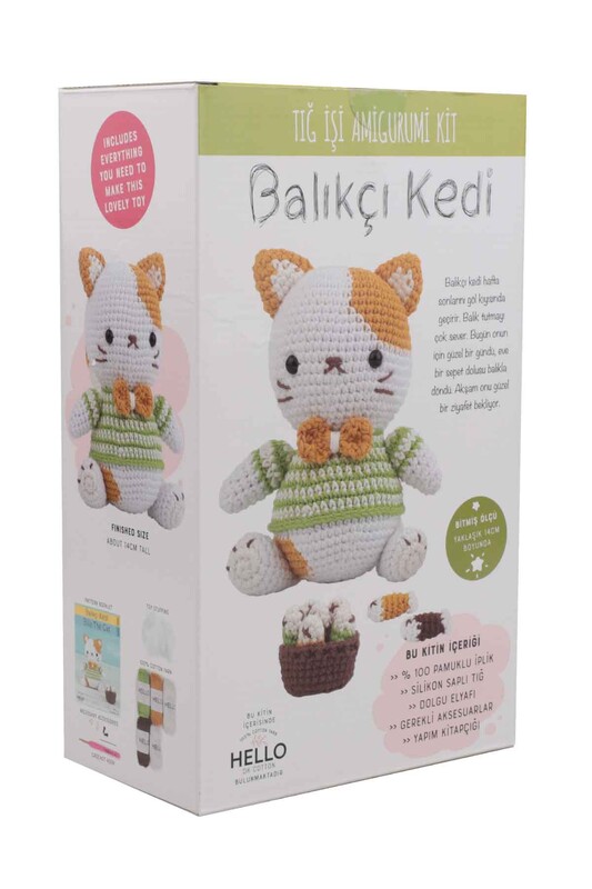 Tuva Balıkçı Kedi Amigurumi Kiti -SCF02 - Thumbnail