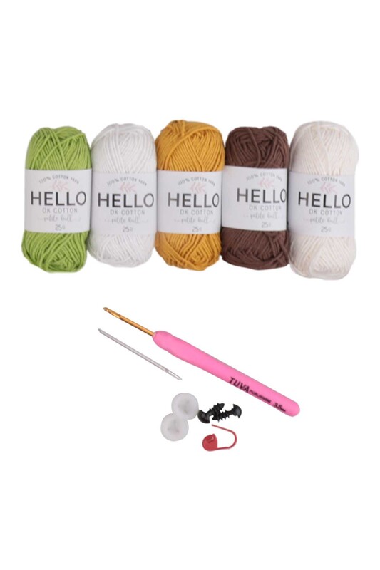 Tuva Balıkçı Kedi Amigurumi Kiti -SCF02 - Thumbnail