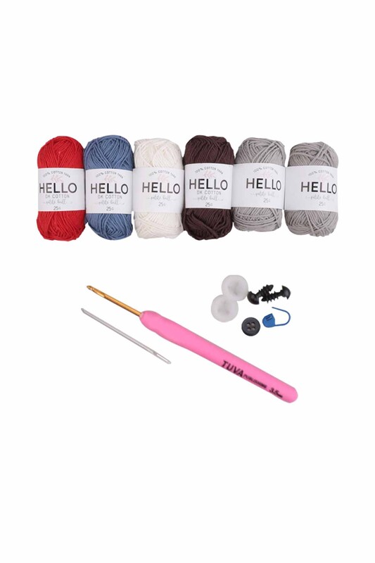 Tuva Denizci Koala Amigurumi Kiti -SCF04 - Thumbnail