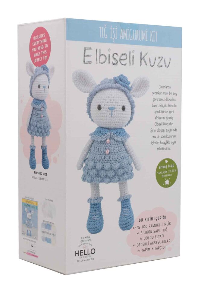 Tuva Elbiseli Kuzu Amigurumi Kiti -SCF09