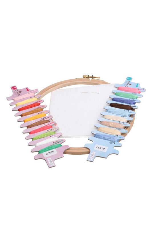 Ahşap Kasnaklı Kanaviçe Kiti CCS10 - Thumbnail