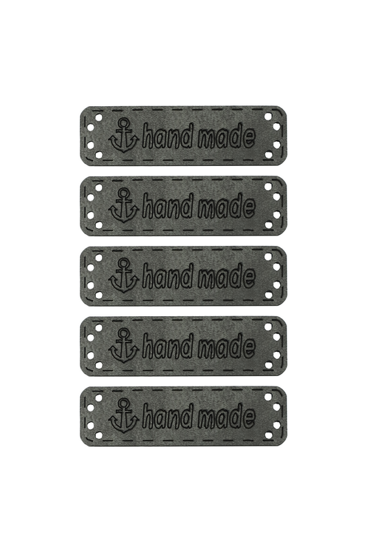 SEVİNÇ - Deri Handmade Etiket 5 li Model 25 | Gri SEVİNÇ - Deri Handmade Etiket 5 li Model 25 | Gri