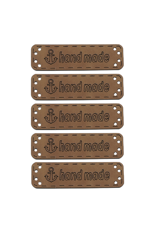SEVİNÇ - Deri Handmade Etiket 5 li Model 25 | Kahverengi SEVİNÇ - Deri Handmade Etiket 5 li Model 25 | Kahverengi
