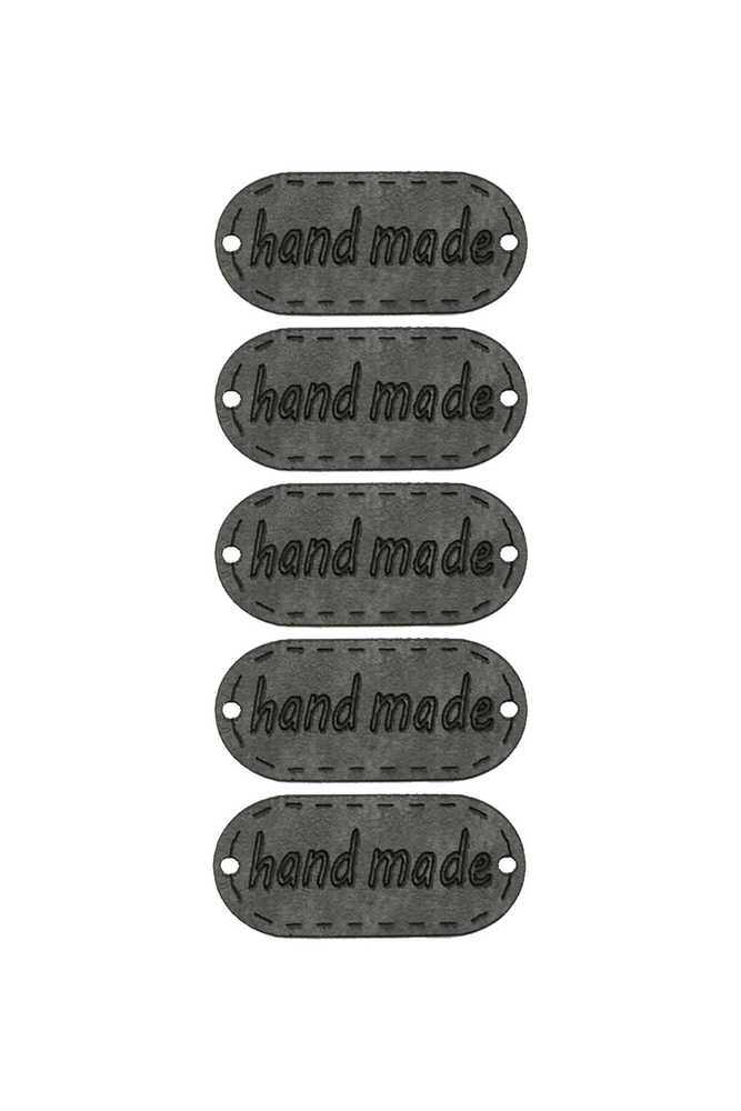 Deri Handmade Etiket 5 li Model 27 | Gri