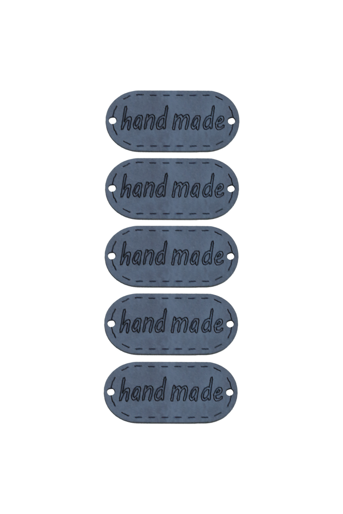 Deri Handmade Etiket 5 li Model 27 | Mavi