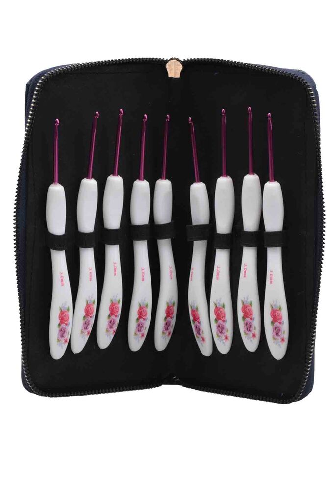 Suni Deri Tığ Cüzdanı | Lacivert