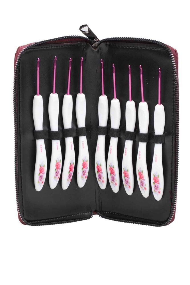 Suni Deri Tığ Cüzdanı | Bordo