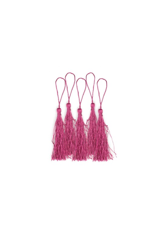 SİMİSSO - Renkli Püskül 5'li 8 cm | Pembe