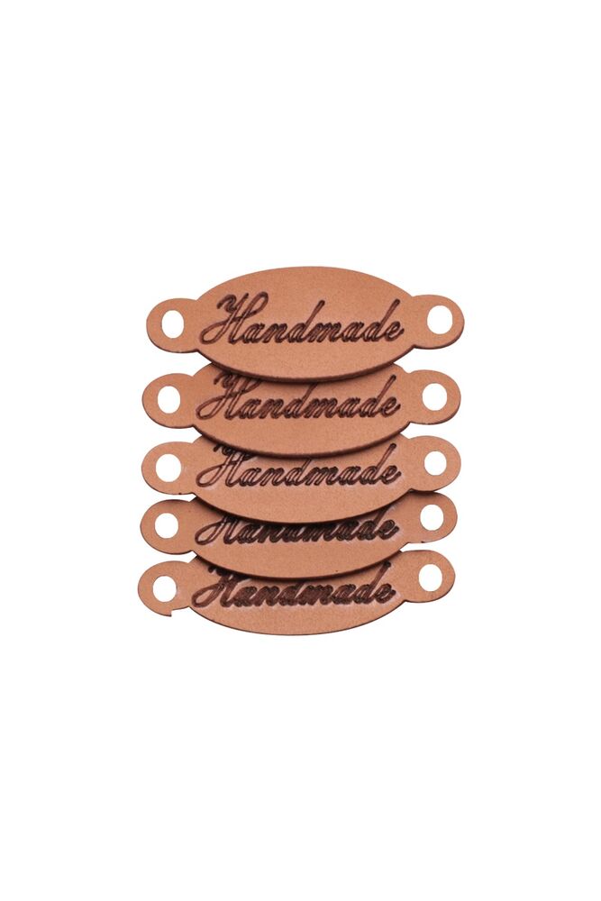 Deri Handmade Etiketi 5'li Model 15