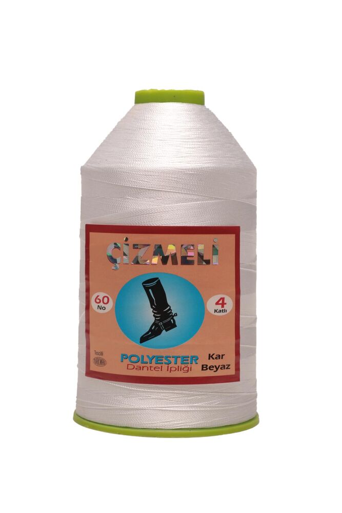 Çizmeli Dantel İpi 60 No 350 Gr Kar Beyaz