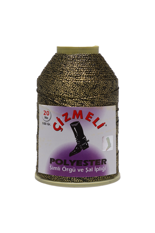 ÇİZMELİ - Çizmeli Simli Örgü ve Şal İpi 20 No 100 gr. | 003