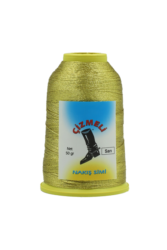 ÇİZMELİ - Yabalı Nakış Simi 50 gr | Sarı