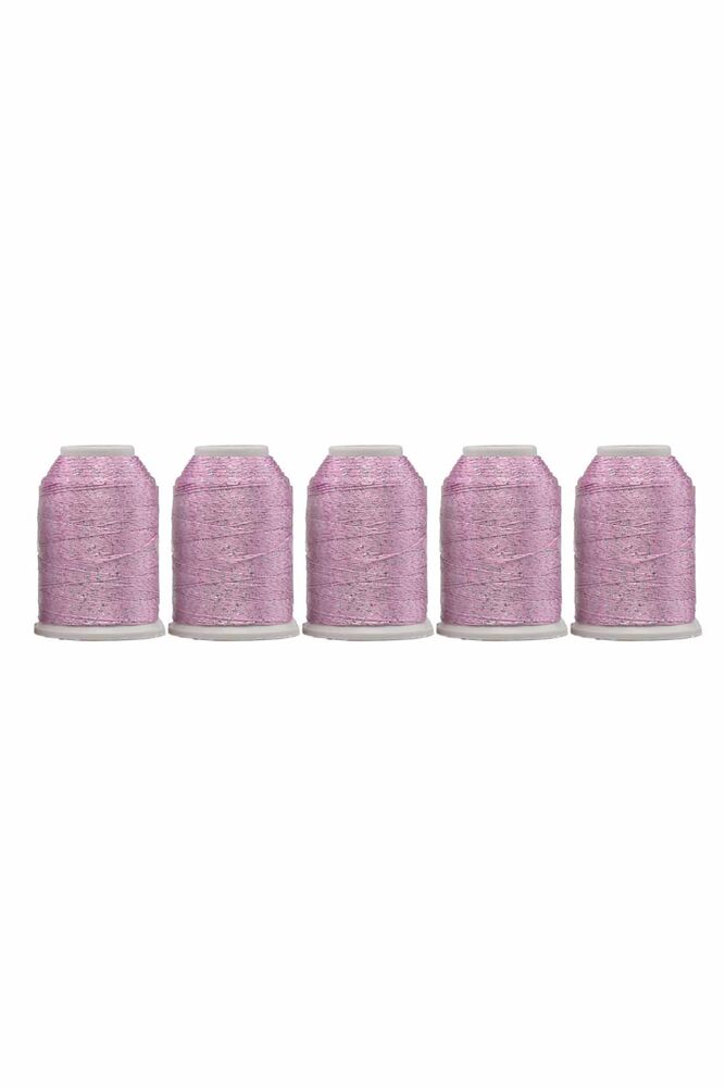 Leylak Polyester Oya ve Dantel İpi Simli 20 gr. 5'li | 556