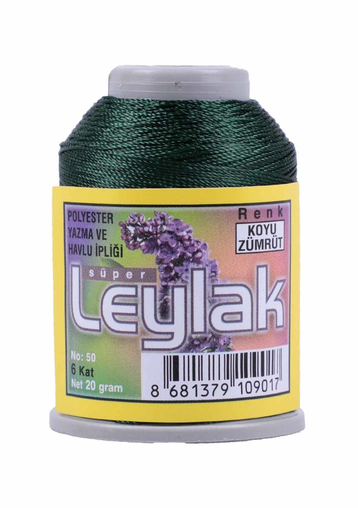 Leylak Oya ve Dantel İpi 20 gr Koyu Zümrüt