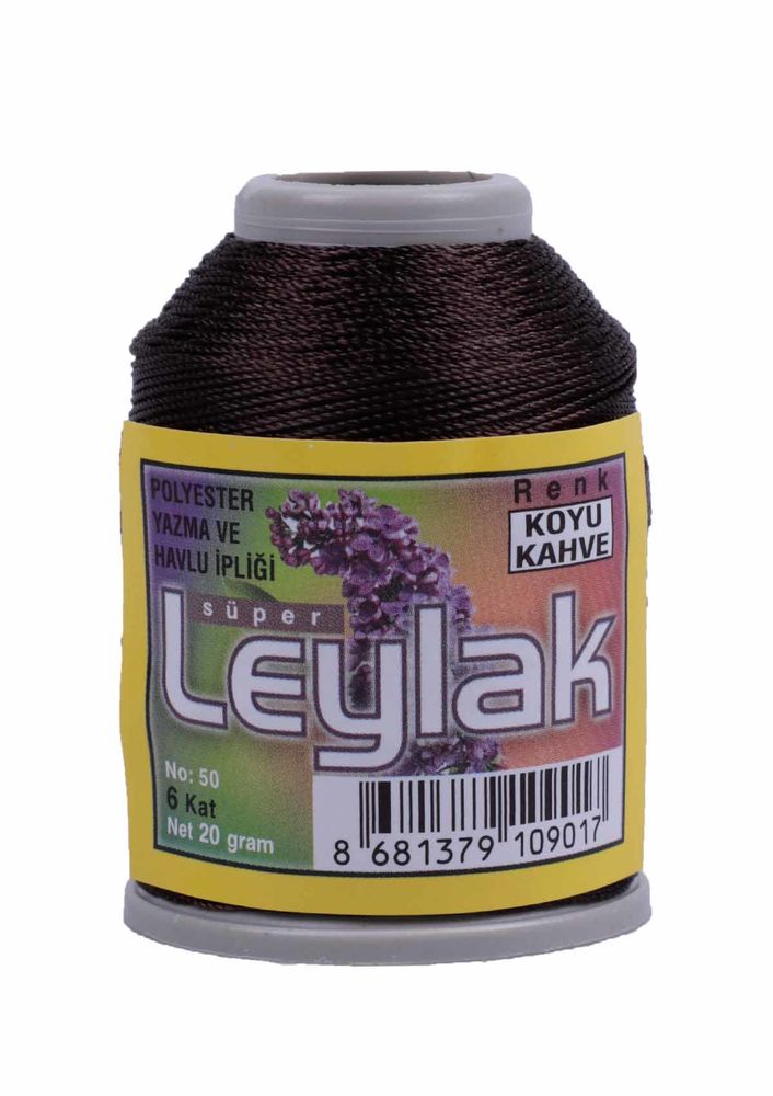 Leylak Oya ve Dantel İpi 20 gr Koyu Kahve