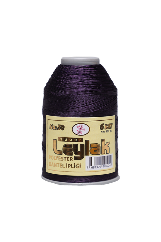 LEYLAK - Leylak Dantel ve Oya İpi 100 Gr Patlican Moru