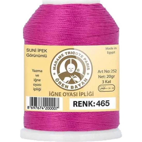 ÖREN BAYAN - Ören Bayan Suni İpek Oya İpliği 20 gr | 465