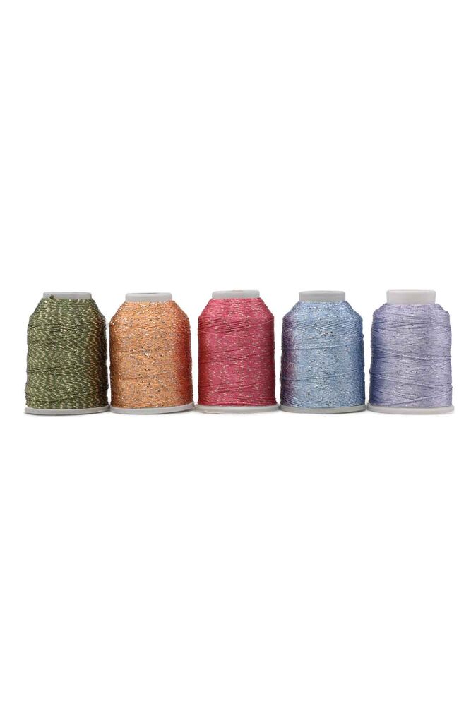 Polyester Oya ve Dantel İpi Simli 20 gr. 5'li | 902