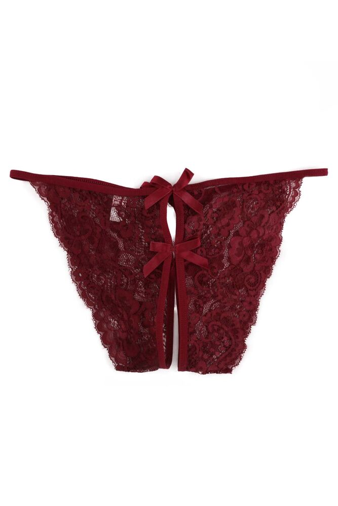 Jel Fantasy Panties with Bowtie Bordeaux