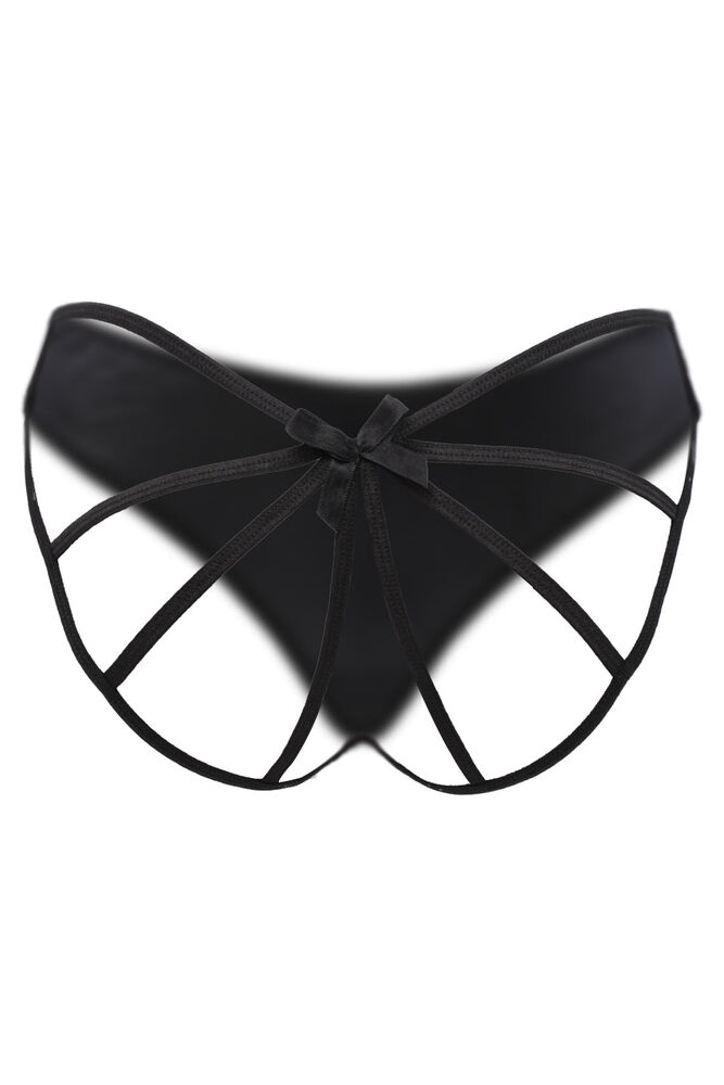 Jel Corded Fantasy Thong | Black