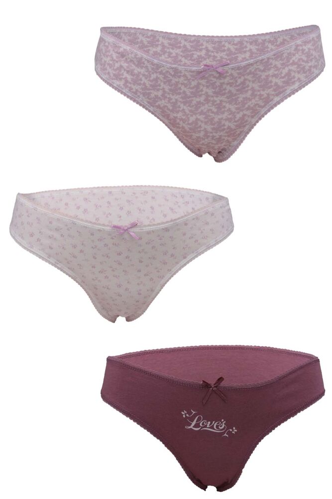 Koza 3 Pack Woman Panties 11040-456 | Purple