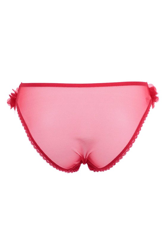 Flower Patterned Panties 4063 | Red - Thumbnail