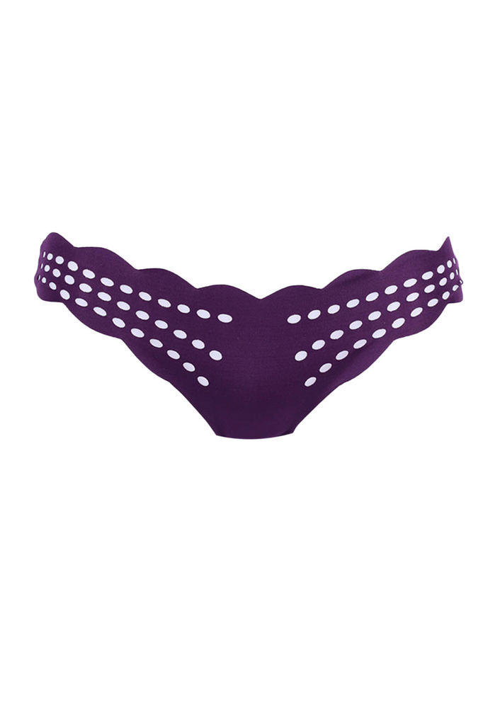 Laser Cut Thong 3901 | Plum