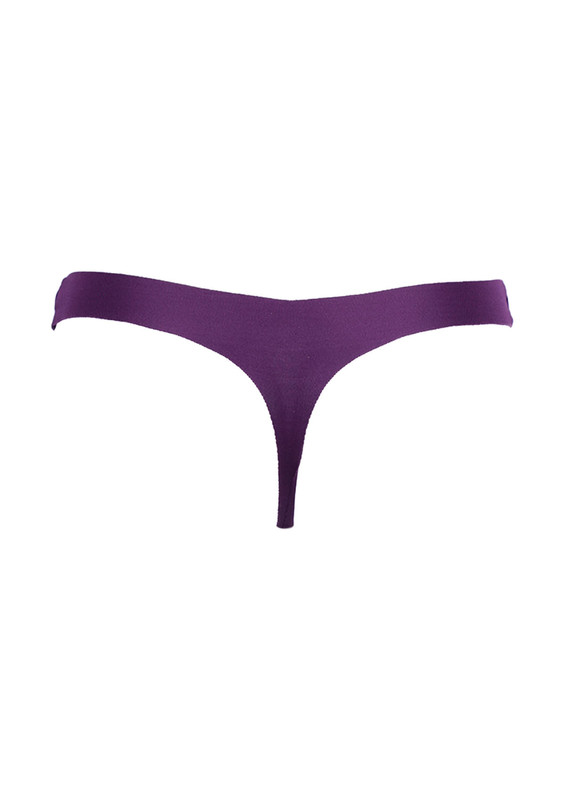 Laser Cut Thong 3901 | Plum - Thumbnail