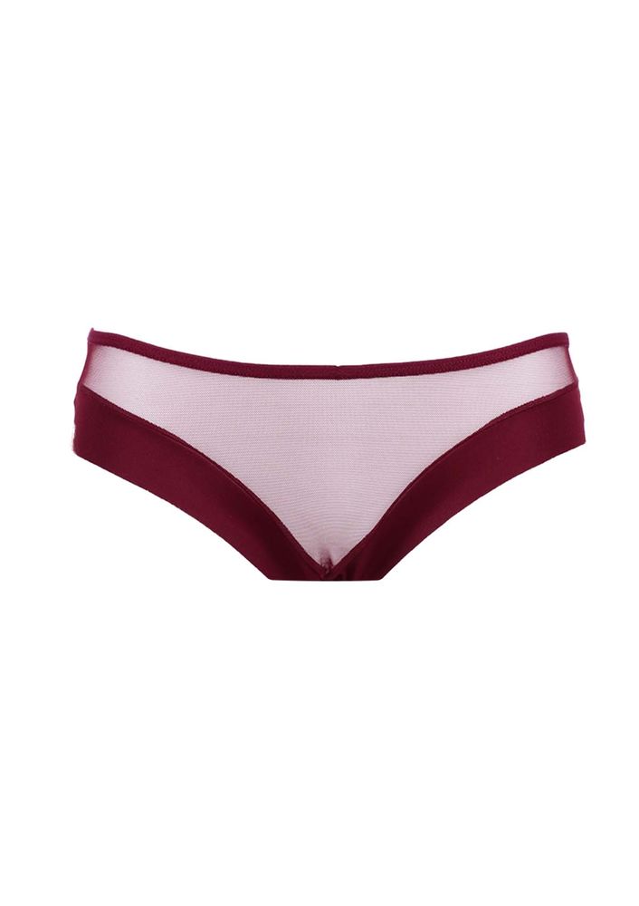 Tulle Transparent Laser Cut Panties 2468 | Bordeaux