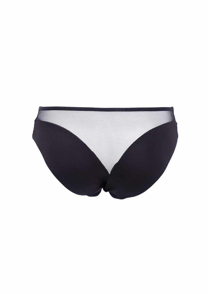 Tulle Laced Laser Cut Panties 2468 | Black