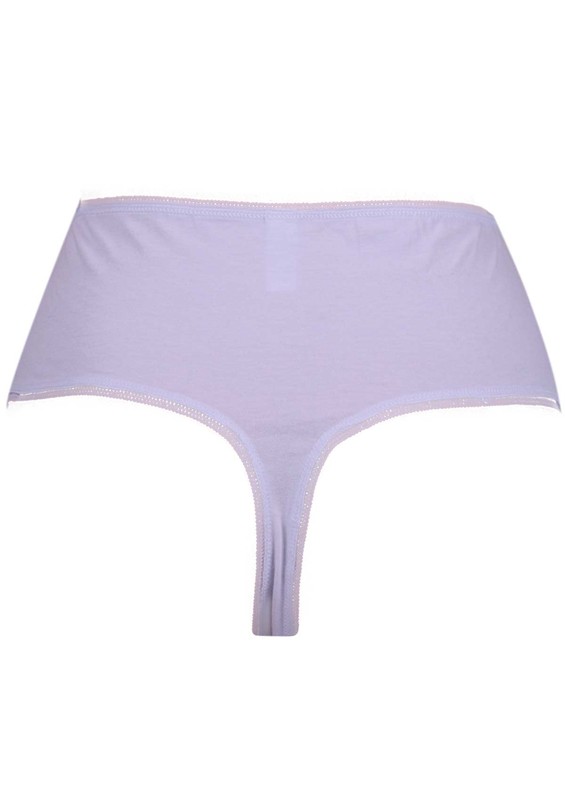 Laced Plus Size Thong 4093 | White - Thumbnail
