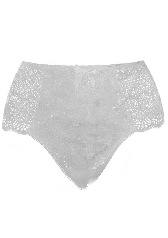PAPATYA - Laced Plus Size Thong 4093 | Ecru