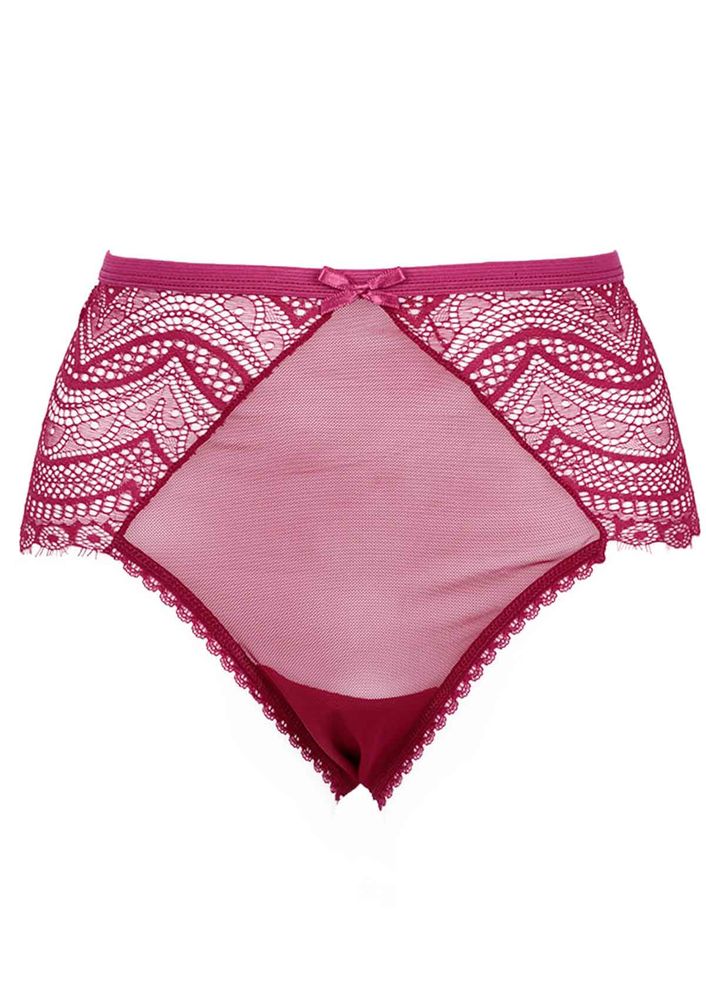 Laced Plus Size Thong 3989 | Fuschia