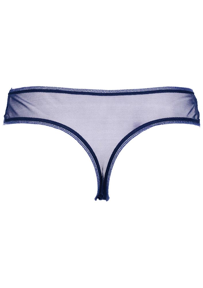 Laced Tulle Thong 4078 | Ultramarine