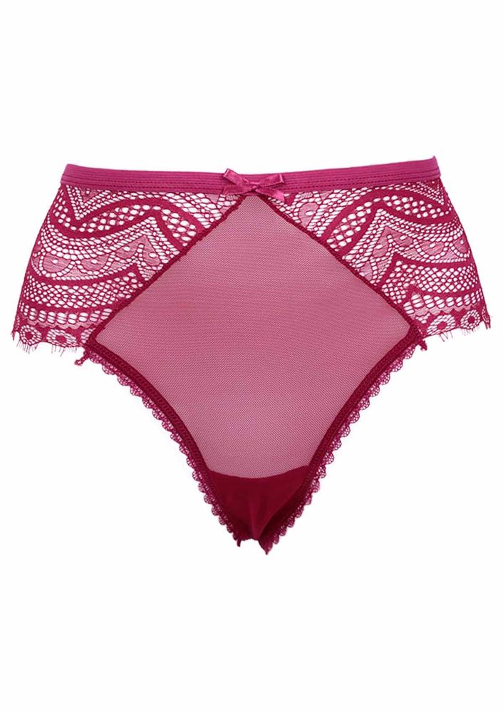 Laced Plus Size Thong 3988 | Fuschia