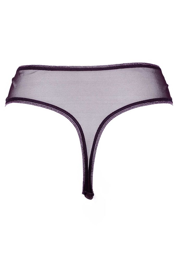 Laced Tulle Thong 4079 | Plum
