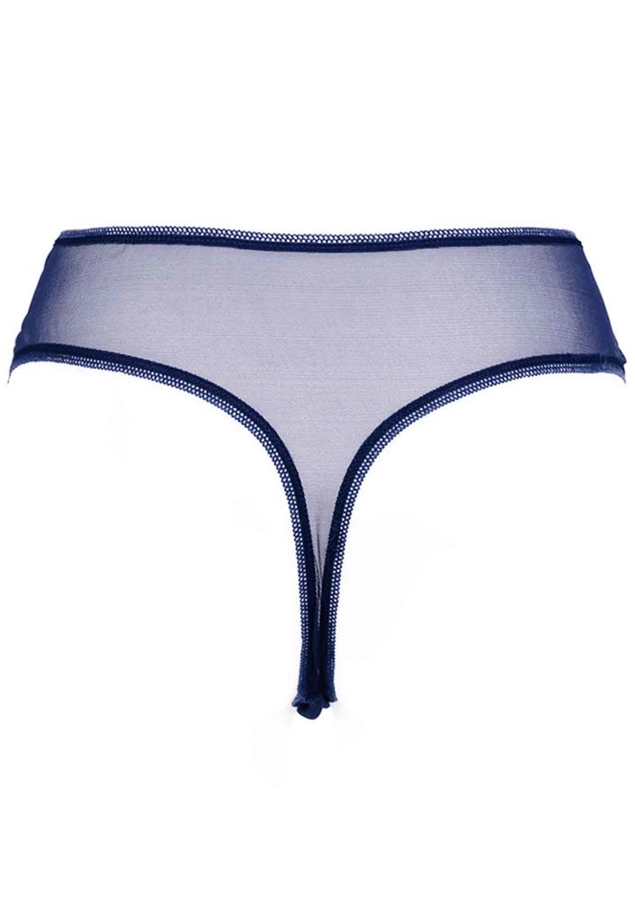 Laced Tulle Thong 4079 | Ultramarine