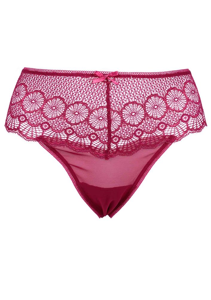 Laced Tulle Thong 4079 | Fuschia