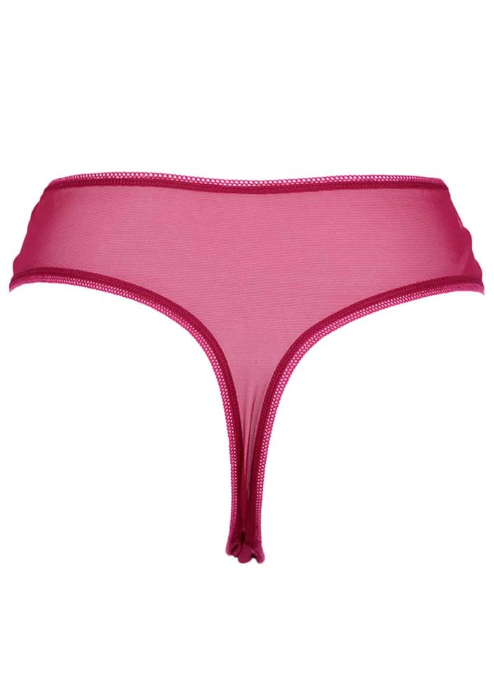 Laced Tulle Thong 4079 | Fuschia