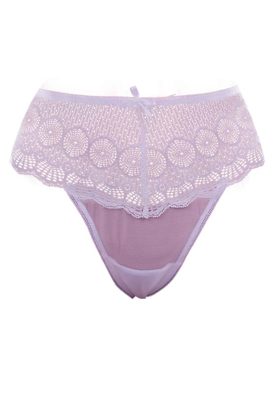 PAPATYA - Laced Tulle Thong 4079 | White
